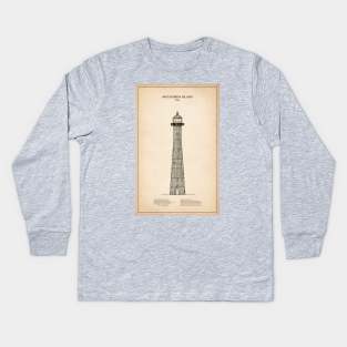 Matagorda Island Lighthouse - Texas - SD Kids Long Sleeve T-Shirt